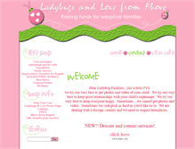 Tablet Screenshot of ladybugsnlove.com